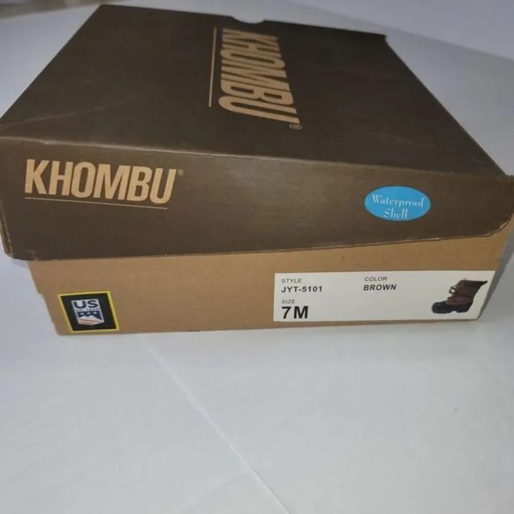 Khombu Sherpa Snow Boots Kids‎ 7M Brown Waterproof Faux Fur JYT-5101 Winterwear